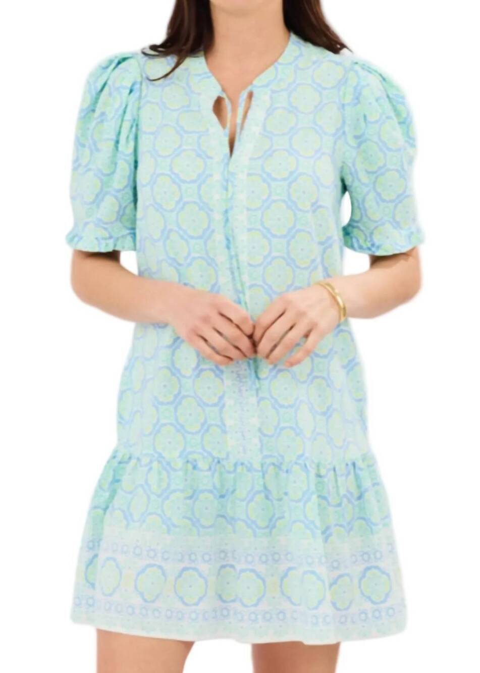 NEW MARY SQUARE natalia dress in charm blue